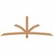 Ekena Millwork Davenport Timber Gable Bracket, Western Red Cedar, 84"W x 31"H x 1 1/2"D x 3 1/2"F, 9/12 Pitch GBW084X31X0204DAV00SWR - alternate 1